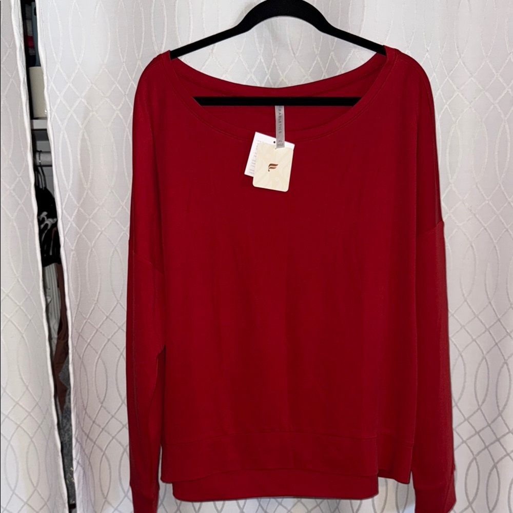 Fabletics Vibrant Red Top